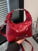 Bolsa de Mão para Dumpling com Design Simples e Texto, Transfronteiriça, Nova Tendência, Elegante, Versátil para o Dia a Dia, Trabalho, Lazer, Bolsa Transversal para Mulheres