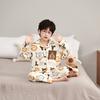 Comercio Exterior Primavera y Otoño Nuevo Estilo Pijamas de Niñas Dibujos Animados Cárdigan de Niños Ropa para el Hogar para Niños Medianos y Grandes de Manga Larga para Niños Bebés Venta al por Mayor
