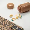 Pendientes en Forma de U para Mujer con Perlas de Vidrio y Chapado en Acero Inoxidable, Pendientes Simples y Únicos, Venta al por Mayor Transfronteriza