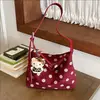 Bolsa de poá de nicho para mulheres, grande capacidade, nova bolsa de ombro transversal retrô de outono de 2026, bolsa tote para o dia a dia Melard