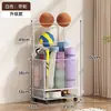 Cesta de Almacenamiento para Esterillas de Yoga, Estante de Almacenamiento para Equipos Deportivos y de Fitness en Casa, Estante de Almacenamiento Doméstico para Rellenar Espacios para Bádminton y Baloncesto