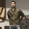 Chaqueta de Mezclilla Rosa Dopamina Estilo Retro Americano para Hombre Moda Primavera y Otoño Asut Fixation Chaqueta Casual de Otoño