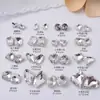 Accesorios al por mayor para Nail Art Diamante Transparente de Fondo Puntiagudo Super Flash Gran Corazón Torcido Hacha Gota de Agua Cuadrado Gordo Mariposa Diamante Blanco Accesorios para Uñas