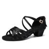 Zapatos de baile latino profesionales para niños niñas zapatos de baile de tacón medio con suela blanda para niñas zapatos de baile de verano para niños para principiantes zapatos de práctica