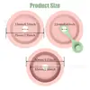 Nova Tampa de Silicone para Copo Uso Dupla Face Tampa de Vidro Mason Tampa de Copo Tampa de Silicone à Prova de Poeira Tampa de Silicone à Prova de Vazamentos Silicone de Grau Alimentício