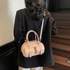 Bolso de Boliche Portátil Retro de Alta Gama para Mujer 2025 Nuevo de Moda Combinable Bolso Cruzado Bolso de Hombro Multibolsillo