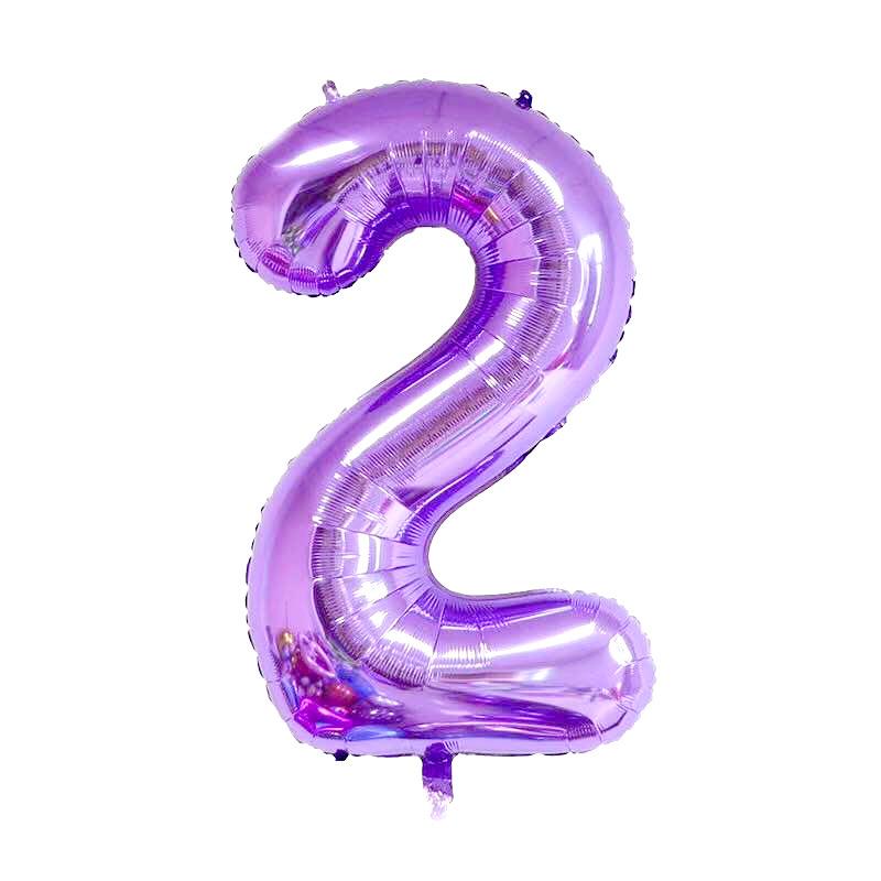40寸紫色大数字2 40inch purple 2