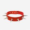 Collar de cadena de clavícula con remaches de punta larga de PU para discoteca estilo punk europeo y americano transfronterizo, collar de calle con personalidad, outlet de fábrica