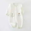 Procesamiento Personalizado de Nuevos Mamelucos de Verano para Recién Nacidos, Ropa de Aire Acondicionado para Bebés Delgada y Transpirable, Trajes de Gateo de Manga Larga para Bebés y Niños Pequeños