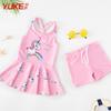 Roupa de Banho Infantil Meninas Crianças Maiores Bebê Peça Única Saia de Princesa Fofo Crianças Bebês Meninas Maiô