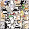 55 Paquetes de Expresiones de Gato Versión Q Dibujos Simples Pegatinas para Teléfonos Móviles y Laptops Pegatinas Decorativas DIY