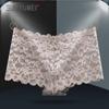 Ropa Interior Sexy de Belleza Tres Conejos para Mujer de Cintura Media-Baja Estilo Boxers en V con Refuerzo de Algodón Transparente Sin Costuras Secado Rápido Calzones de Encaje