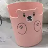Porta-canetas de urso fofo, caixa de armazenamento de mesa multifuncional para canetas, suporte para celular, ornamento criativo de papelaria para escritório