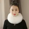 Estilo coreano falso pele de raposa cachecol gola de pele Mountain River Love mesmo estilo cachecol engrossado quente pele falsa cachecol outono e inverno mulheres