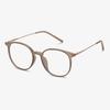 Gafas Marrón Frío Anti Luz Azul Xiaohongshu para Mujer con Miopía Se Pueden Equipar con Montura Ovalada Lisa con Receta Estilo K