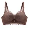 Lencería Sexy de Encaje para Mujer Sin Aros, Push-Up, Sin Costuras, Transpirable y Cómodo Sujetador, Push-Up para Pecho Pequeño, Lencería Ajustable para Mujer