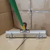Rastelo de Posicionamento 56cm Raspador Autonivelante de Cimento com Altura Ajustável Raspador Dentado de Aço Inoxidável
