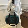 Otoño 2024 Nueva Moda Bolso de Hombro Casual Coreano Simple con Letras Retro de Alto Valor Bolso Tote Cruzado
