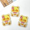 Broche de acrílico con forma de oso, diseño de animales coreanos, bonito y lindo, para bolso, colgante, joyería, parche, accesorios