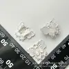 Mudas de Borboleta Prata Acessórios DIY Liga Liga Ornamentos Pingentes Contas Espaçadoras para Miçangas Pulseira Colar Materiais Verão 2025 Étnico