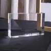 Materiais em Branco Brancos de Cristal Pujiang Personalizados Atacado para Decoração de Gravação Interna Cubo de Foto Suporte de Exibição Bloco de Cristal Cristal Branco
