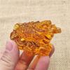 Ventas Directas de Fábrica de Sapo Dorado de Cristal Amarillo, Caja de Regalo Dorada Tricolor al por Mayor, Artesanías de Cristal Amarillo, Regalos Empresariales