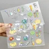 Adesivos de transferência à prova d'água de papagaio frescos e fofos desenhados à mão, adoráveis e criativos, adesivos decorativos estilo 'healing' para celulares e planners