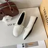 Versión de Piel de Oveja~2026 Nuevos Zapatos Planos de Ballet con Lazo Retro Francés para Mujer, Zapatos de Abuela, Zapatos de Boca Baja para Mujer