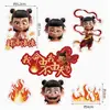 Ornamento Decorativo de Bolo Nazha Ao C Rede de Celebridades Hot Wheels Vermelho Misturado Tianling Plug-in de Aniversário para Meninos