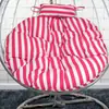 Cojín Grueso para Cesta Colgante, Cojín para Silla Colgante Tipo Nido de Pájaro de Ratán, Cojín Individual para Silla Colgante, Cojín Redondo para Mecedora Extraíble y Lavable