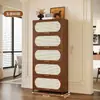 Gabinete Retro Armario de Almacenamiento Estante Simple de Pie Sala de Estar Hogar a Prueba de Polvo Armario de Almacenamiento Multicapa