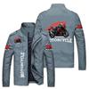 2021 Nueva Moda Chaqueta Guapa para Hombre con Insignia de Coche Chaqueta de Motocicleta Traje de Béisbol Cárdigan con Cremallera Ropa para Hombre