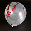 Internet Rojo 12 Pulgadas 2.8g Globo de Lentejuelas Transparentes Celebración de Festival Boda Habitación Decorativa Confeti Lentejuelas Globo de Látex