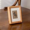 Mini Impressão de Foto de Mesa com Porta-Retrato de Madeira Maciça 4 polegadas Criativo DIY Infantil Bebê Porta-Retrato 3 polegadas