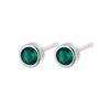 Brincos de prata de lei S925 com zircônia redonda simples, moda popular, um diamante, cor de diamante, temperamento, para furo na orelha, atacado