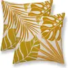Funda de Almohada de Hoja de Palma Transfronteriza Funda de Almohada con Diseño de Planta de Verano Funda de Cojín Decoración de Ambiente para Sala de Estar del Hogar