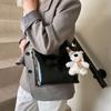 Bolsa Cesta de Legumes da Moda 2025 Nova Simples Elegante Bolsa Balde Elegante Retro Grande Capacidade Ombro Único Transversal