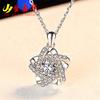 Collar de plata de gran oferta de estilo coreano para mujer, colgante de estrella de cinco puntas, moderno y famoso en Internet, cadena de clavícula de lujo ligera y personalizada, diseño de nicho