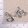 Accesorios para Joyería Hechos a Mano DIY Colgantes Collar Pulsera Dijes Serie de Colgantes de Caballo Unicornio de Aleación de Plata Antigua