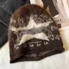 Gorro de punto retro estilo americano con estrella y letra, unisex, cálido para otoño e invierno, hace que la cara se vea más pequeña, elegante y sofisticado