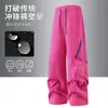 Pantalones Softshell para Senderismo de Montaña para Mujer, Resistentes al Viento e Impermeables para Exteriores, Pantalones de Esquí para Hombre, Pierna Recta, Desmontables, Dos Piezas, Pantalones Paracaidistas 26
