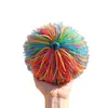 Saco de Areia com Elástico, Bola Colorida de Elástico, Bola de Pelo de Seda de Borracha, Bola de Areia para Aluno do Ensino Fundamental, Peteca de Elástico