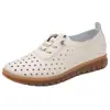 Nuevos Zapatos Planos Casuales de Mujer Primavera/Verano 2026 Huecos Transpirables Versátiles Suela Suave Zapatos para Mamá Zapatos Diarios