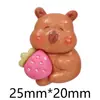 Acessórios de Resina Capivara Brilhantes DIY Cola de Creme Capa de Celular Tamanco Chaveiro Grampo de Cabelo Material para Joias
