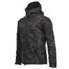 Jaqueta Soft Shell de Pele de Tubarão para Homens, Quente para Primavera, Outono e Inverno, Pesca, Esqui e Ciclismo, Jaqueta de Montanhismo com Forro de Fleece