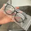 Nuevos lentes de montura marrón para hombre y mujer estilo coreano anti luz azul se pueden equipar con espejo plano de alta potencia TR1144
