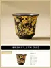 Taza Maestra de Plata Chapada en Oro 999 del Fabricante, Taza de Té Rama Dorada y Orquídea de Jade, Taza de Té Personal, Recipiente para Té, Juego de Té Kung Fu