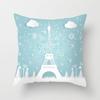 Funda de almohada romántica con diseño de globo aerostático y torre de París para San Valentín, para sofá o casa, venta al por mayor