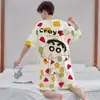 Pijama Masculino de Verão, Shorts de Manga Curta, Estilo Cartoon Solto para Estudantes Plus Size, Conjunto Casual para Casa Juvenil