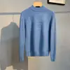 Suéter gola alta para homens, roupas masculinas para primavera e outono, novo modelo 2026, camisa base de tricô de gola média de alta qualidade para homens
